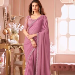elegant georgette saree
