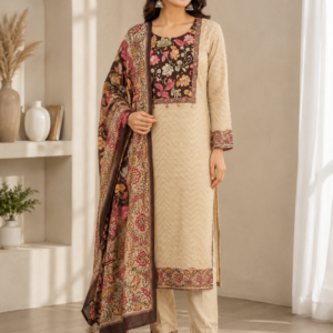 kalamkari gajji silk three piece set