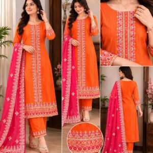 rosy bloom printed kurti palazzo dupatta set